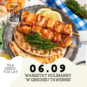 W greckiej tawernie. Dla dzieci 7-10 lat